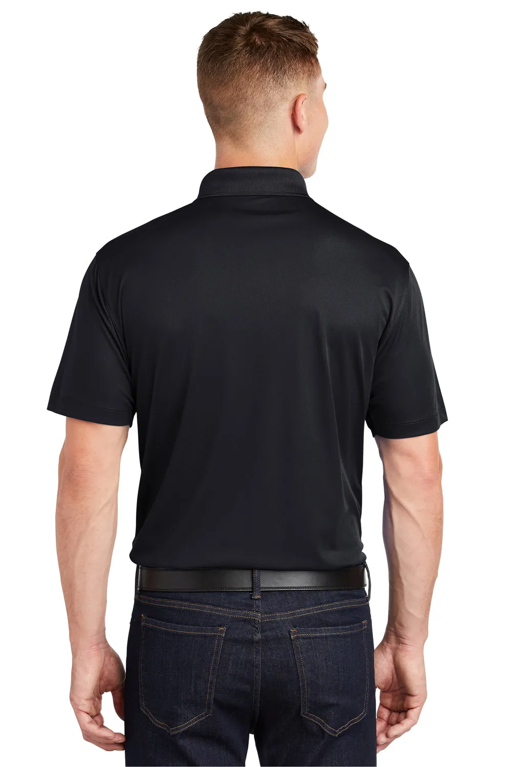 Polo Sport-Wick à manches courtes pour homme évacuant l'humidité Sport-Tek - Noir