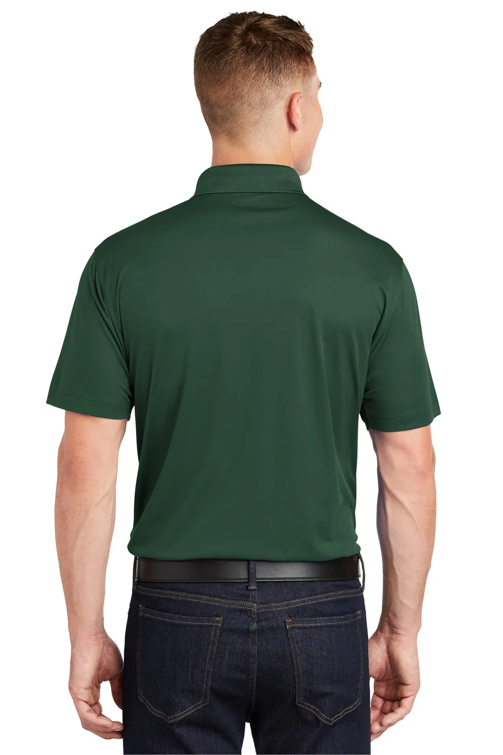 Polo Sport-Wick à manches courtes pour homme évacuant l'humidité Sport-Tek - Vert forêt