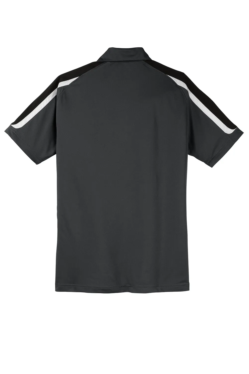 Polo Sport-Wick à manches courtes pour homme évacuant l'humidité Sport-Tek - Gris fer/Noir/Blanc Vêtements Sport-Tek