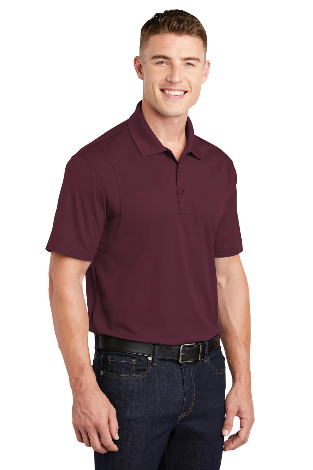 Polo Sport-Wick à manches courtes pour homme évacuant l'humidité Sport-Tek - Marron