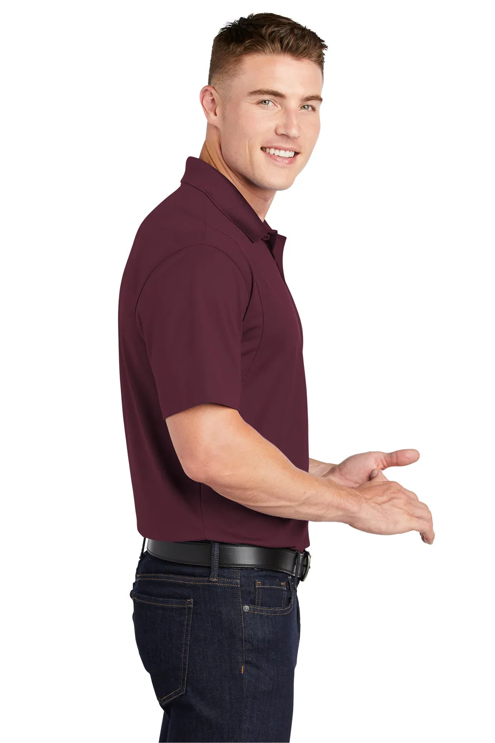 Polo Sport-Wick à manches courtes pour homme évacuant l'humidité Sport-Tek - Marron