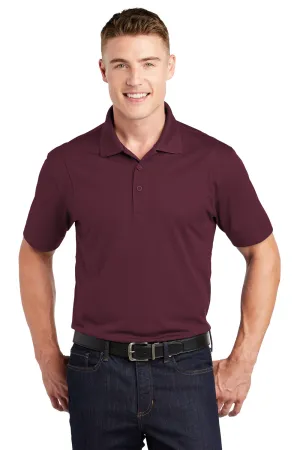 Sport-Tek Mens Sport-Wick Moisture Wicking Short Sleeve Polo Shirt - Maroon