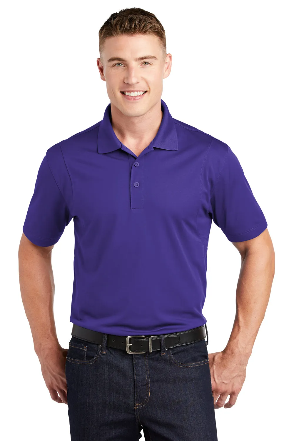 Polo Sport-Wick à manches courtes pour homme évacuant l'humidité Sport-Tek - Violet