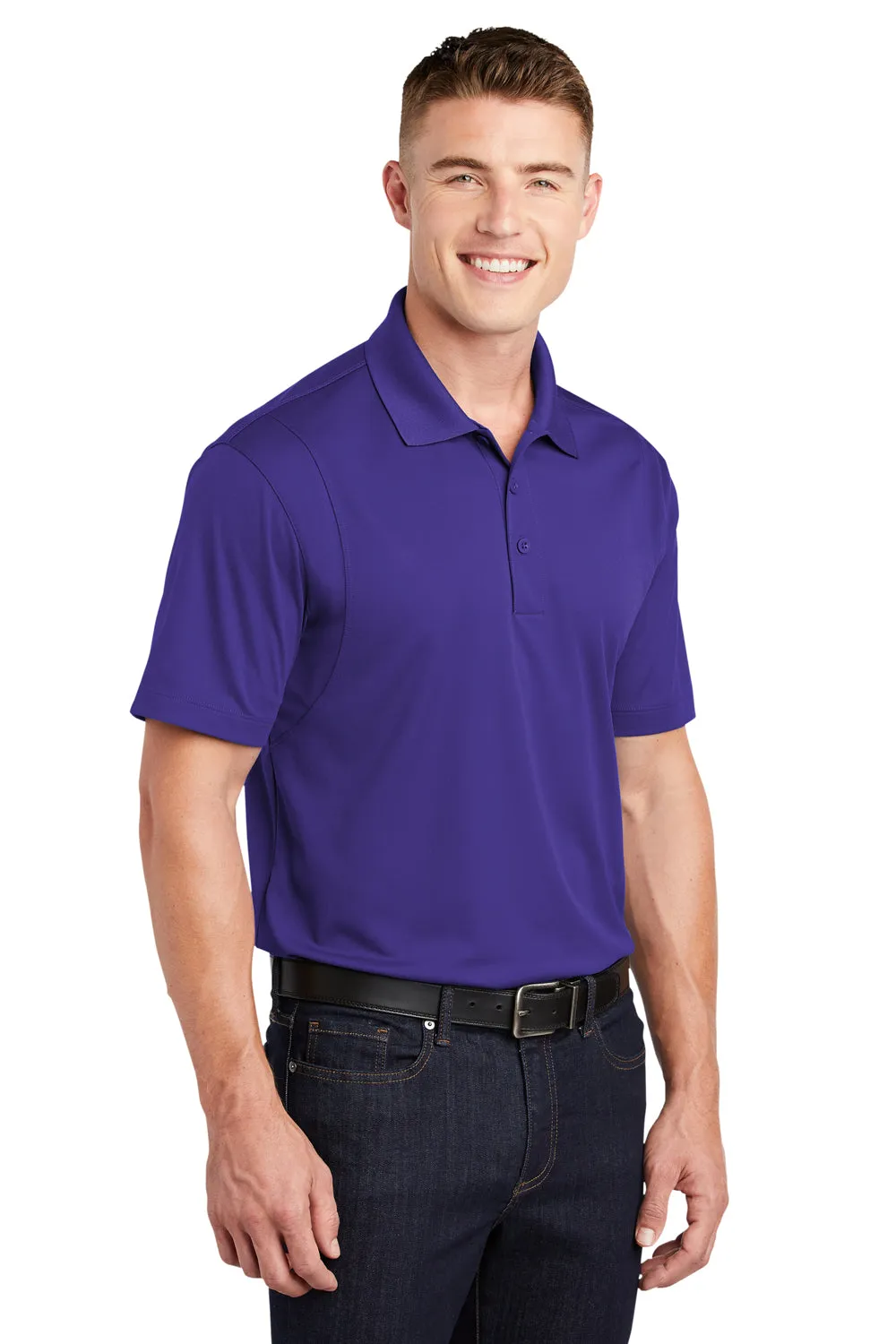 Polo Sport-Wick à manches courtes pour homme évacuant l'humidité Sport-Tek - Violet