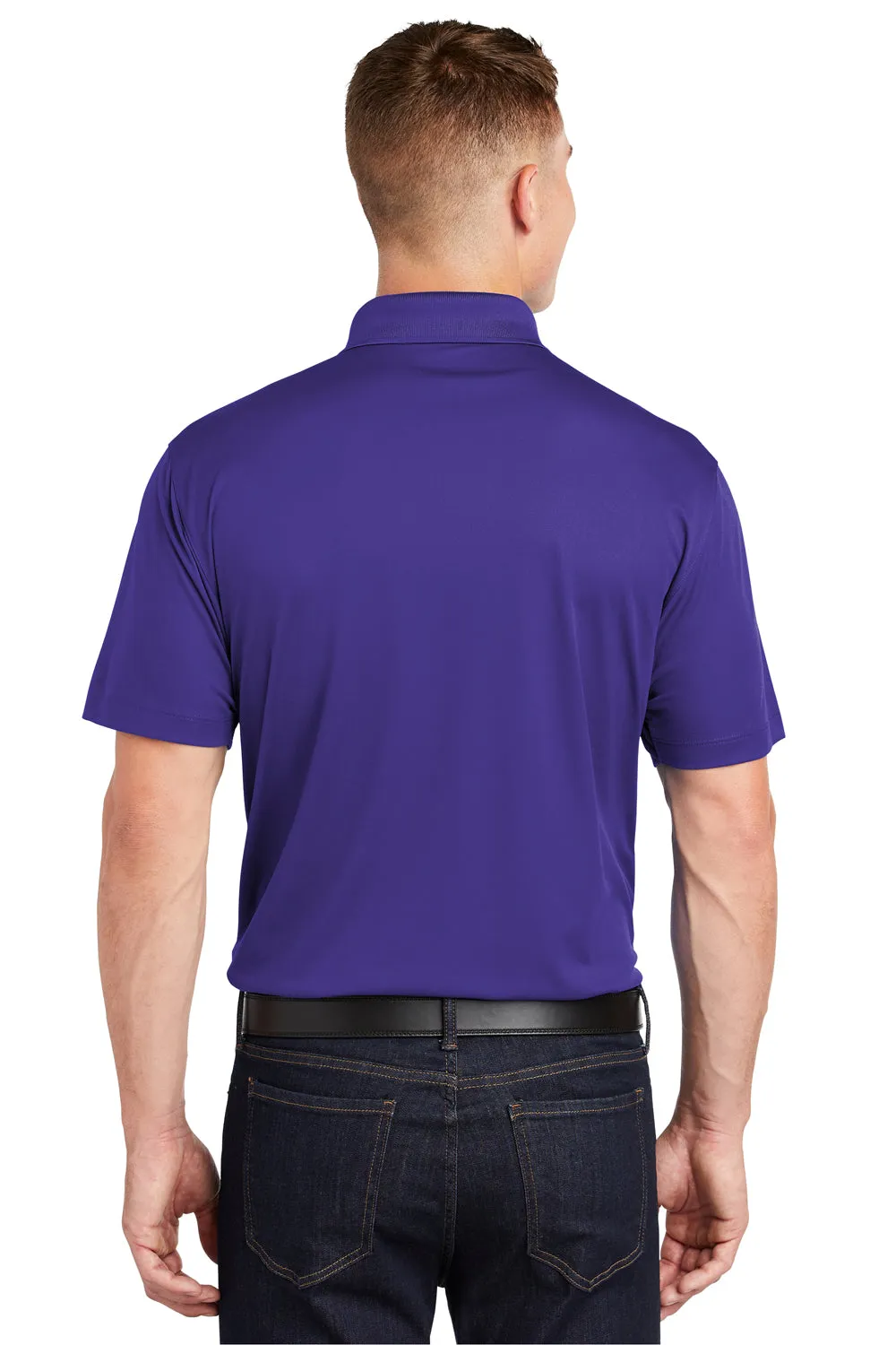 Polo Sport-Wick à manches courtes pour homme évacuant l'humidité Sport-Tek - Violet