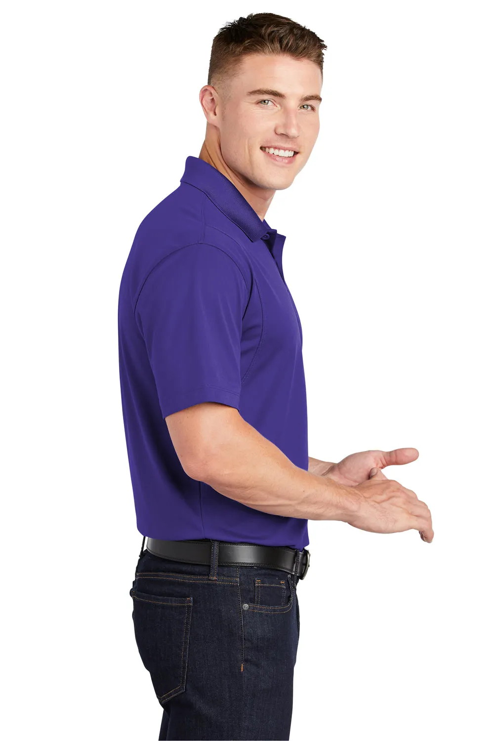 Polo Sport-Wick à manches courtes pour homme évacuant l'humidité Sport-Tek - Violet