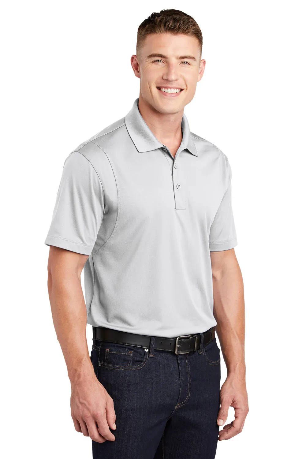 Polo Sport-Wick à manches courtes pour homme évacuant l'humidité Sport-Tek - Blanc