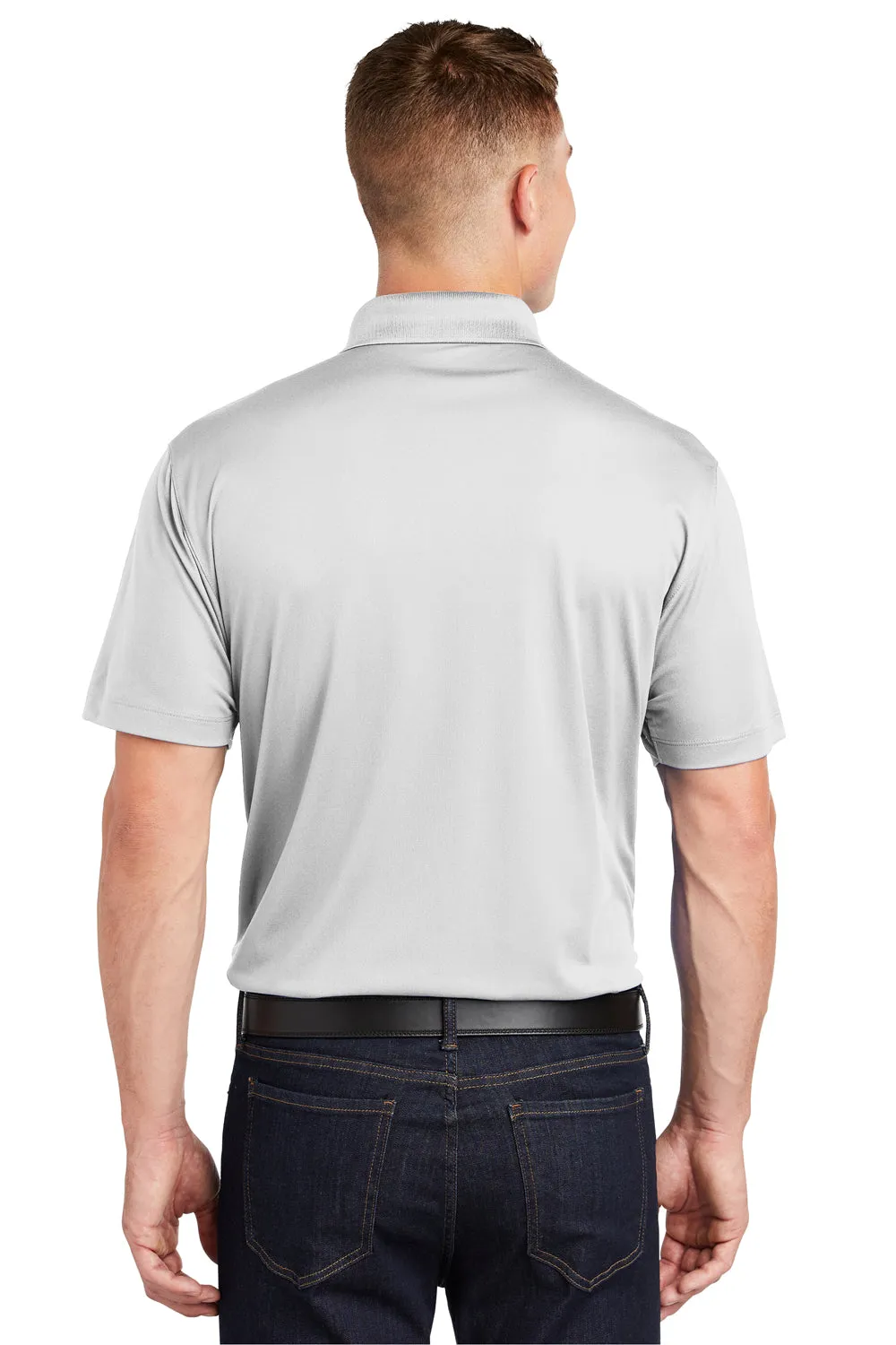 Polo Sport-Wick à manches courtes pour homme évacuant l'humidité Sport-Tek - Blanc