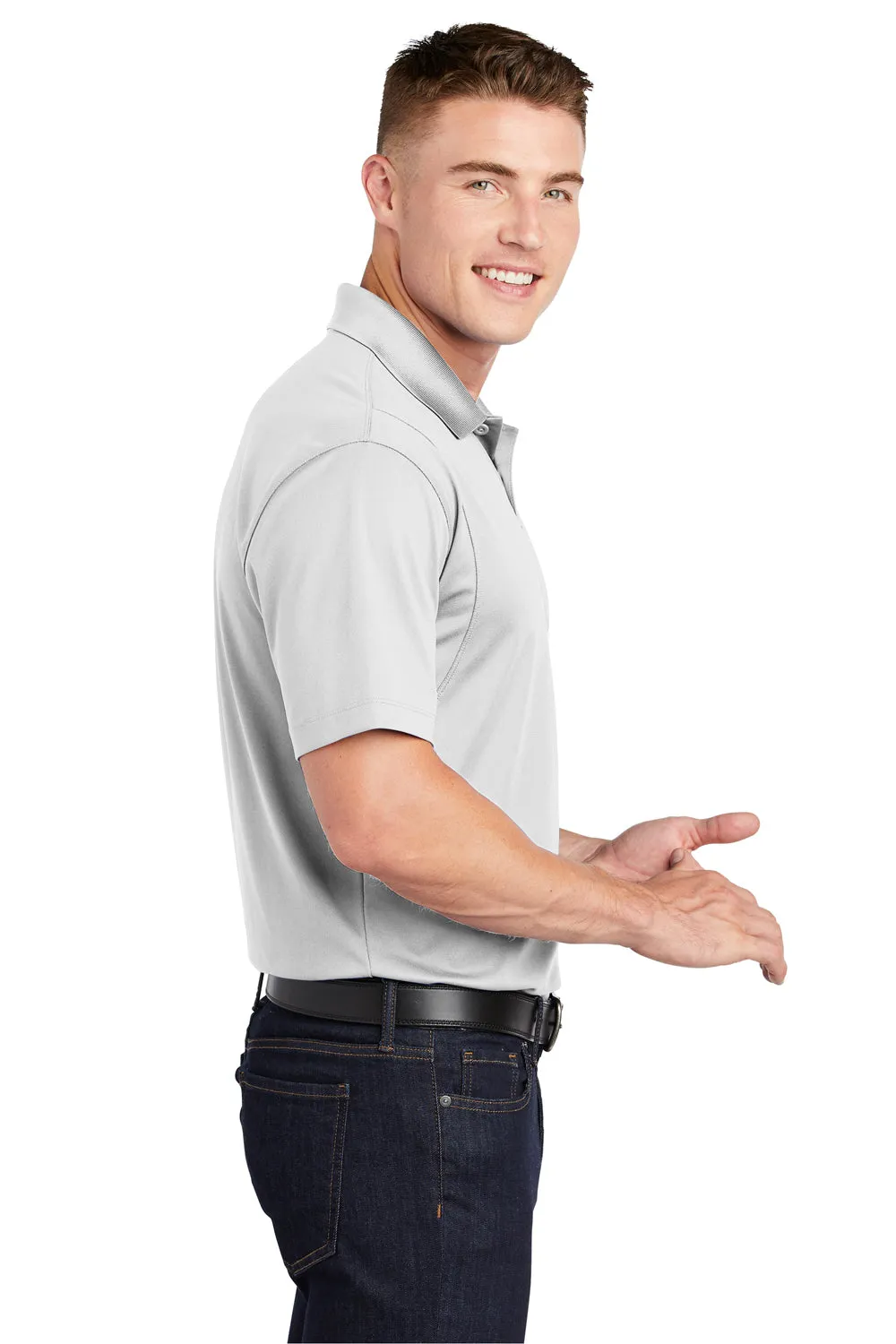 Polo Sport-Wick à manches courtes pour homme évacuant l'humidité Sport-Tek - Blanc