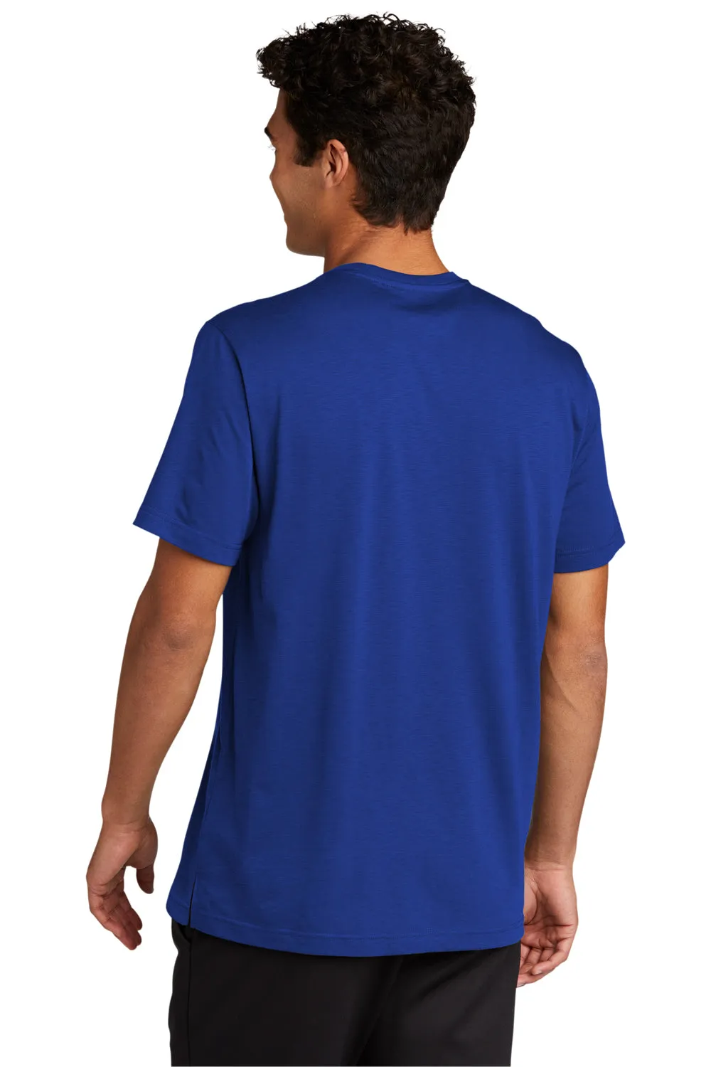 Sport-Tek T-shirt à manches courtes et col rond pour hommes avec évacuation de l'humidité - Bleu royal véritable Vêtements Sport-Tek