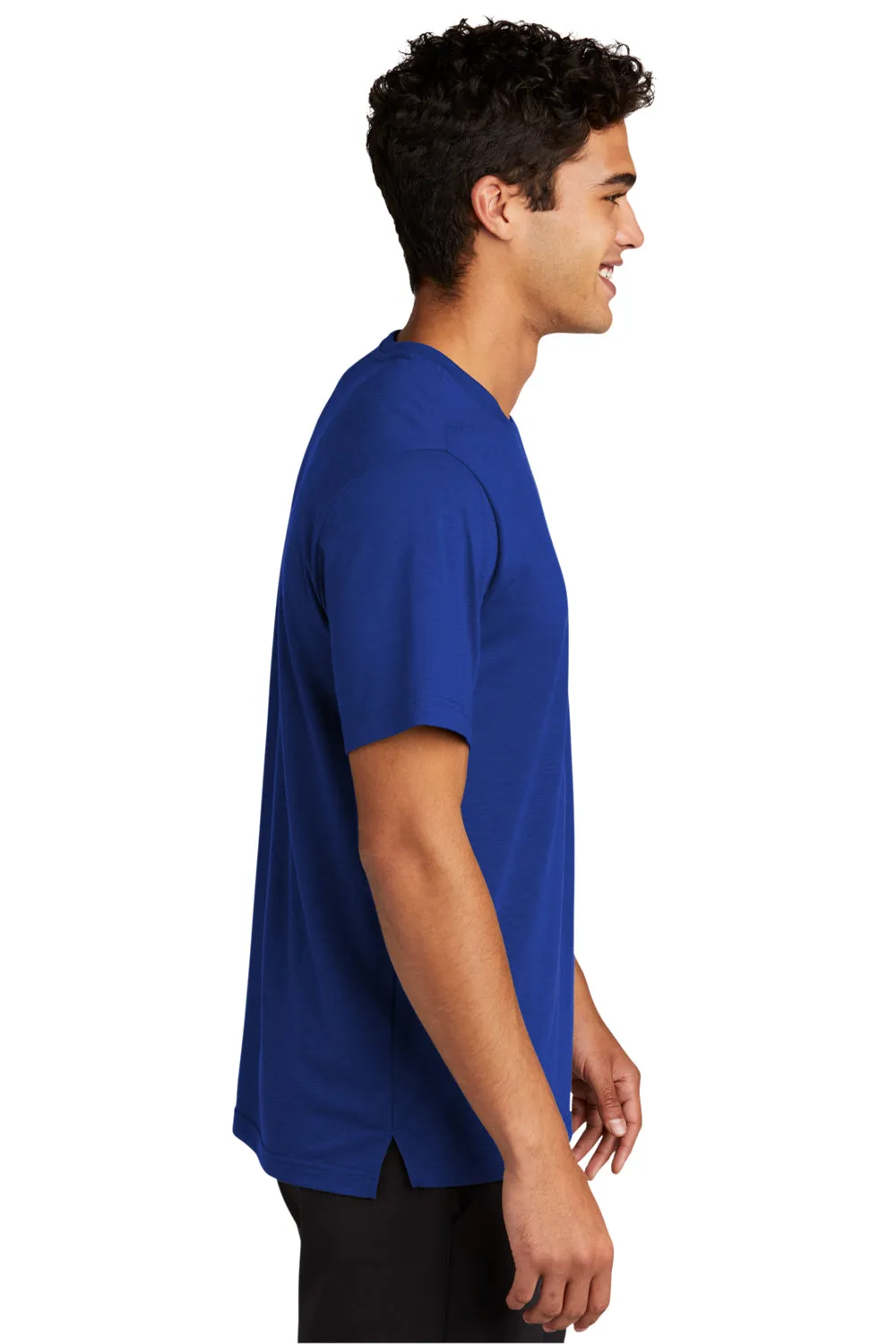 Sport-Tek T-shirt à manches courtes et col rond pour hommes avec évacuation de l'humidité - Bleu royal véritable Vêtements Sport-Tek