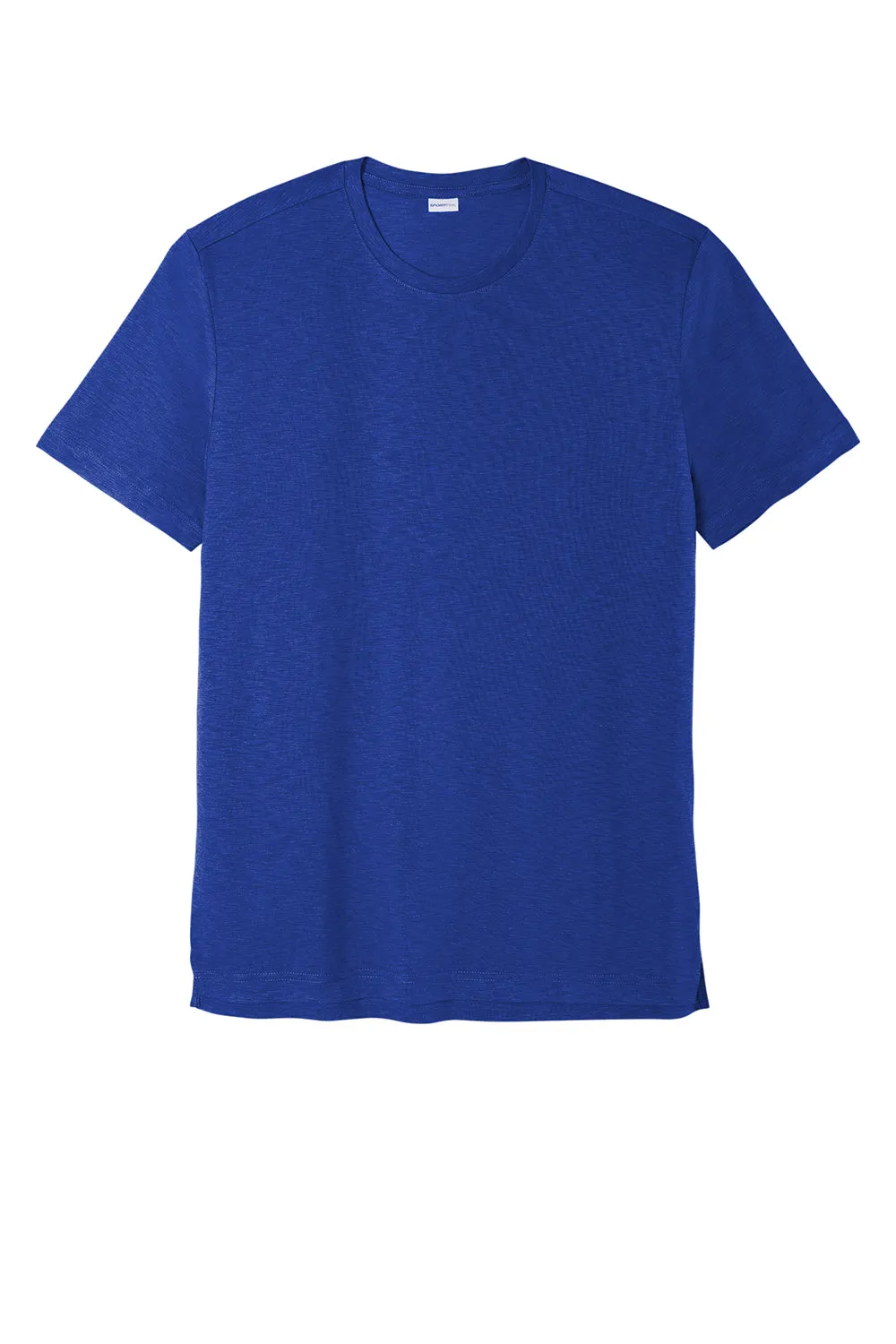 Sport-Tek T-shirt à manches courtes et col rond pour hommes avec évacuation de l'humidité - Bleu royal véritable Vêtements Sport-Tek
