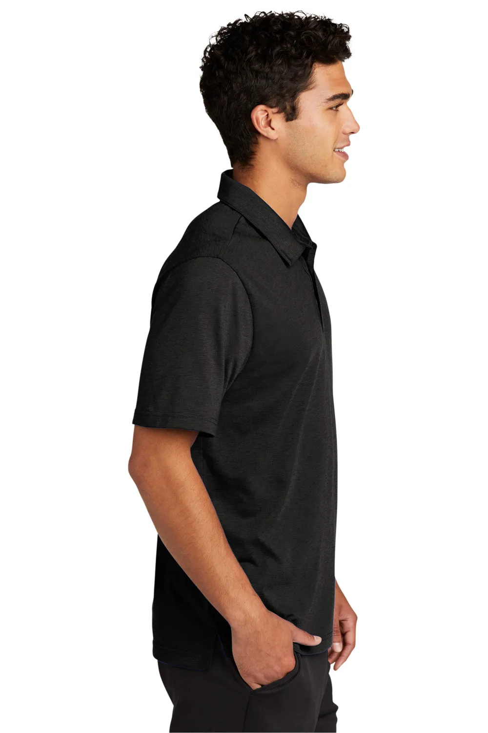 Polo Sport-Tek pour Hommes à Manches Courtes avec Évacuation de l'Humidité - Vêtement Noir Sport-Tek