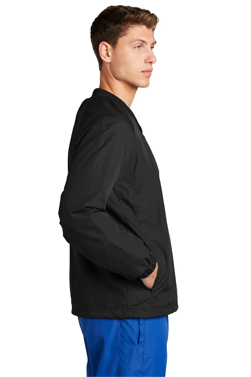 Veste coupe-vent pour homme Sport-Tek à col en V - Noir