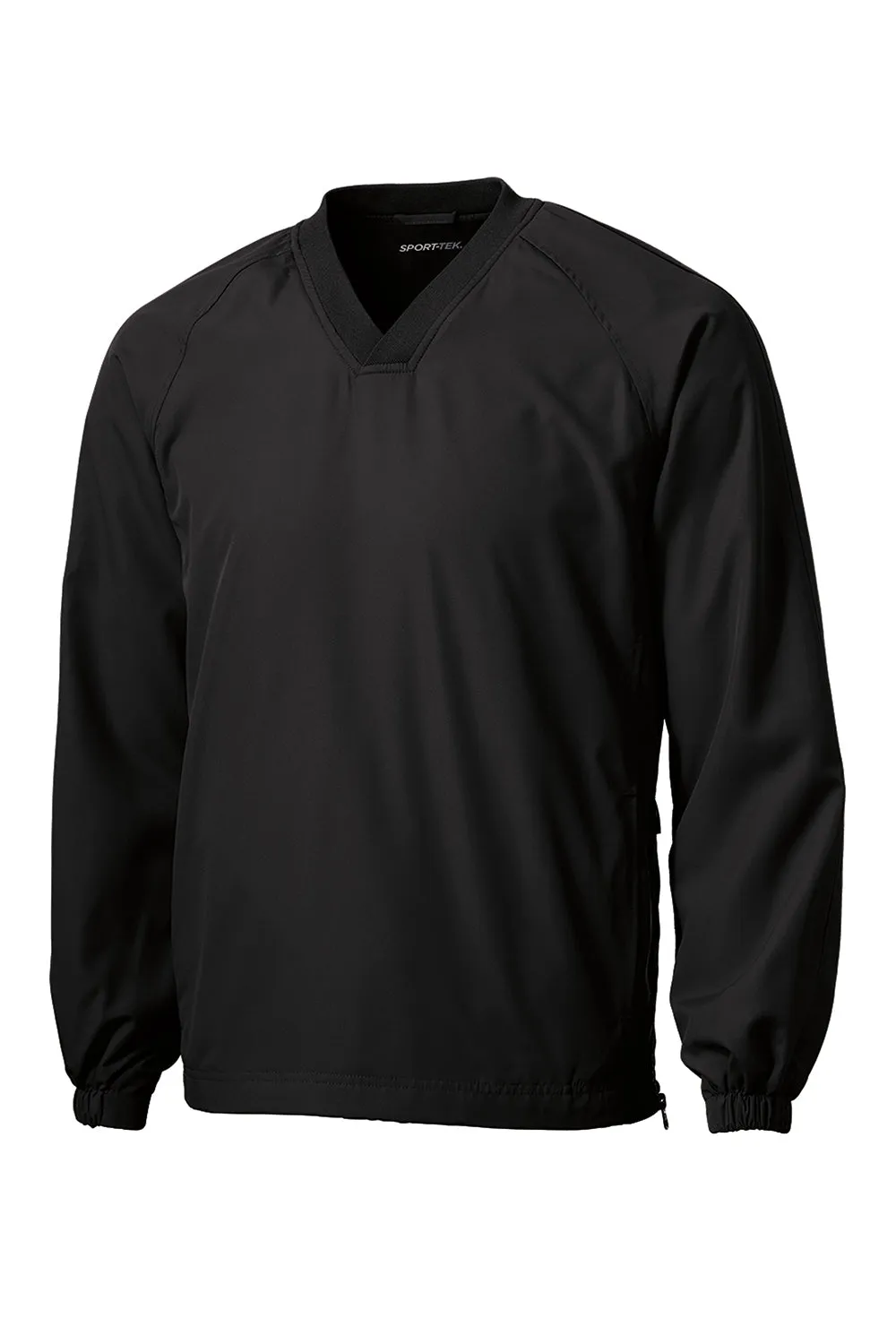 Veste coupe-vent pour homme Sport-Tek à col en V - Noir