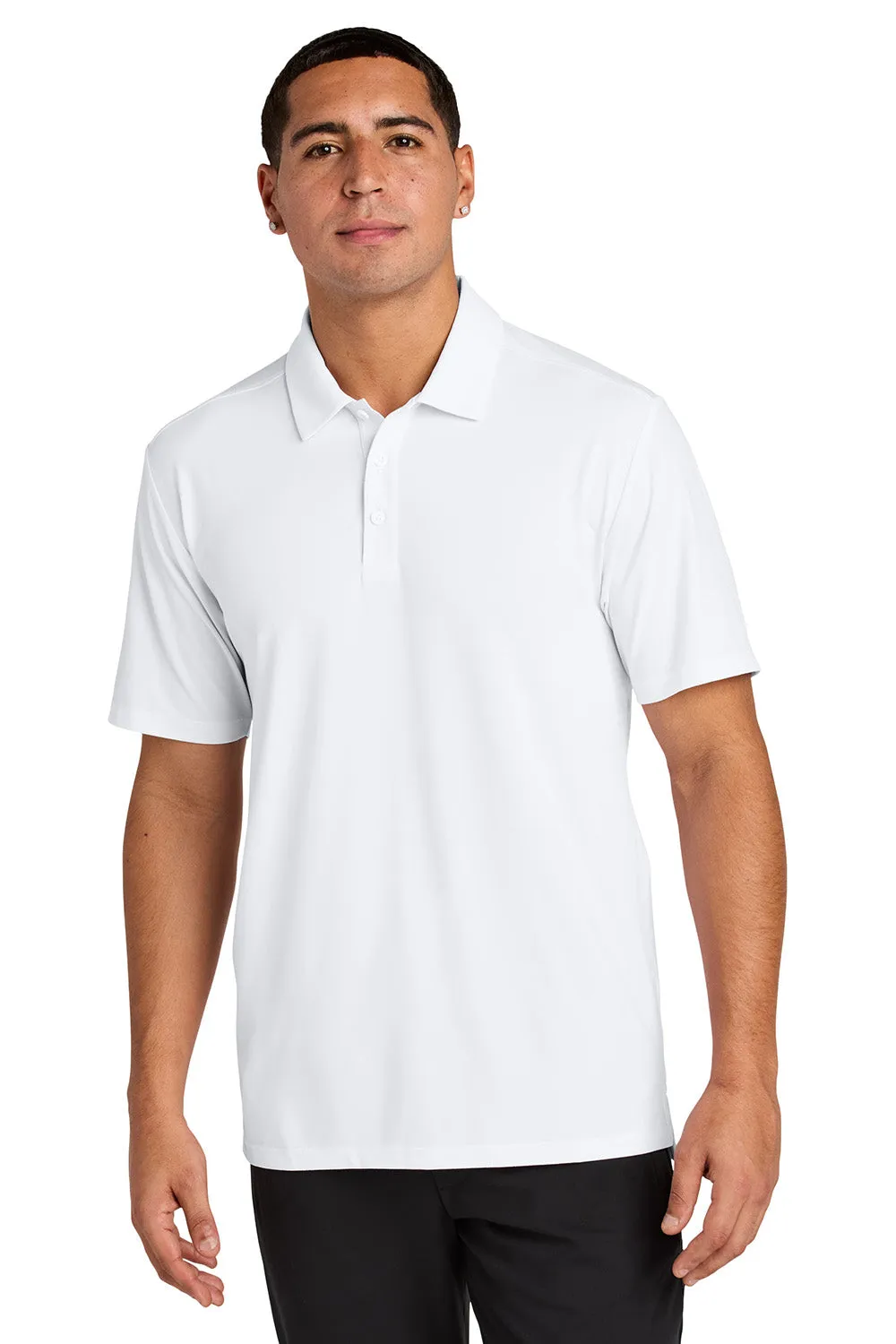 Polo Sport-Tek Hommes à Manches Courtes Absorbant l'Humidité Versa - Blanc Vêtements Sport-Tek