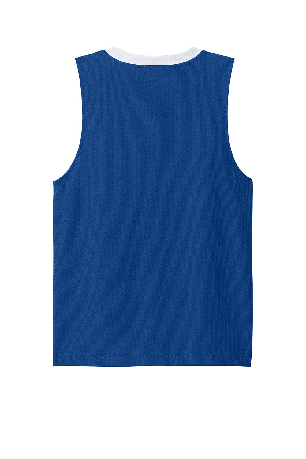 Sport-Tek Maillot de Basketball Réversible pour Jeunes Évacuation de l'Humidité - Bleu Royal Véritable/Blanc Vêtements Sport-Tek