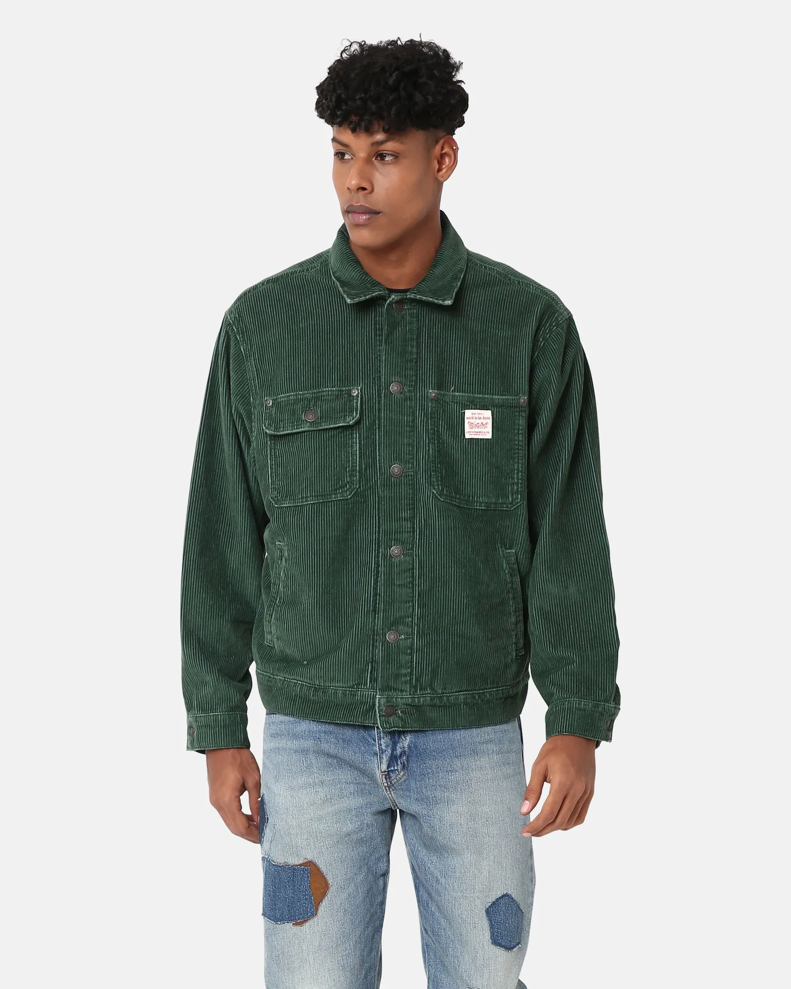Veste de camionneur Sunrise en vert python