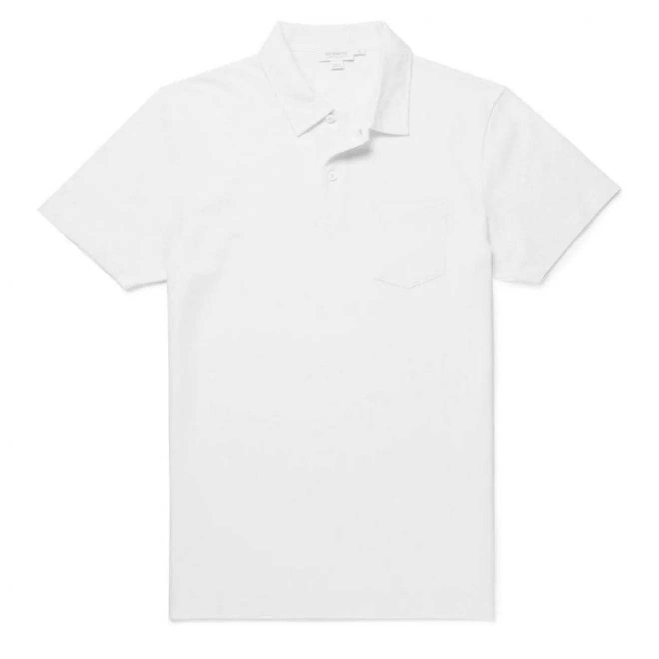 Sunspel Riviera Polo Manches Courtes Blanc