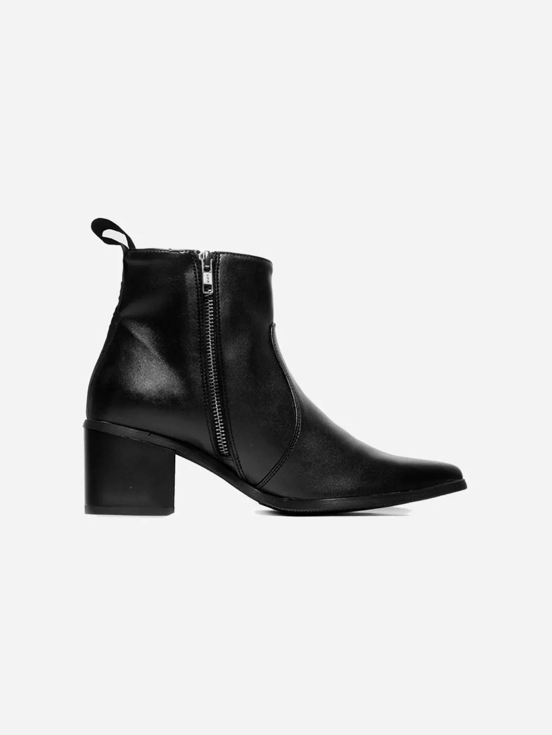Bottes chelsea vegan en cuir de cactus Desserto® Swan No.1 | Noir