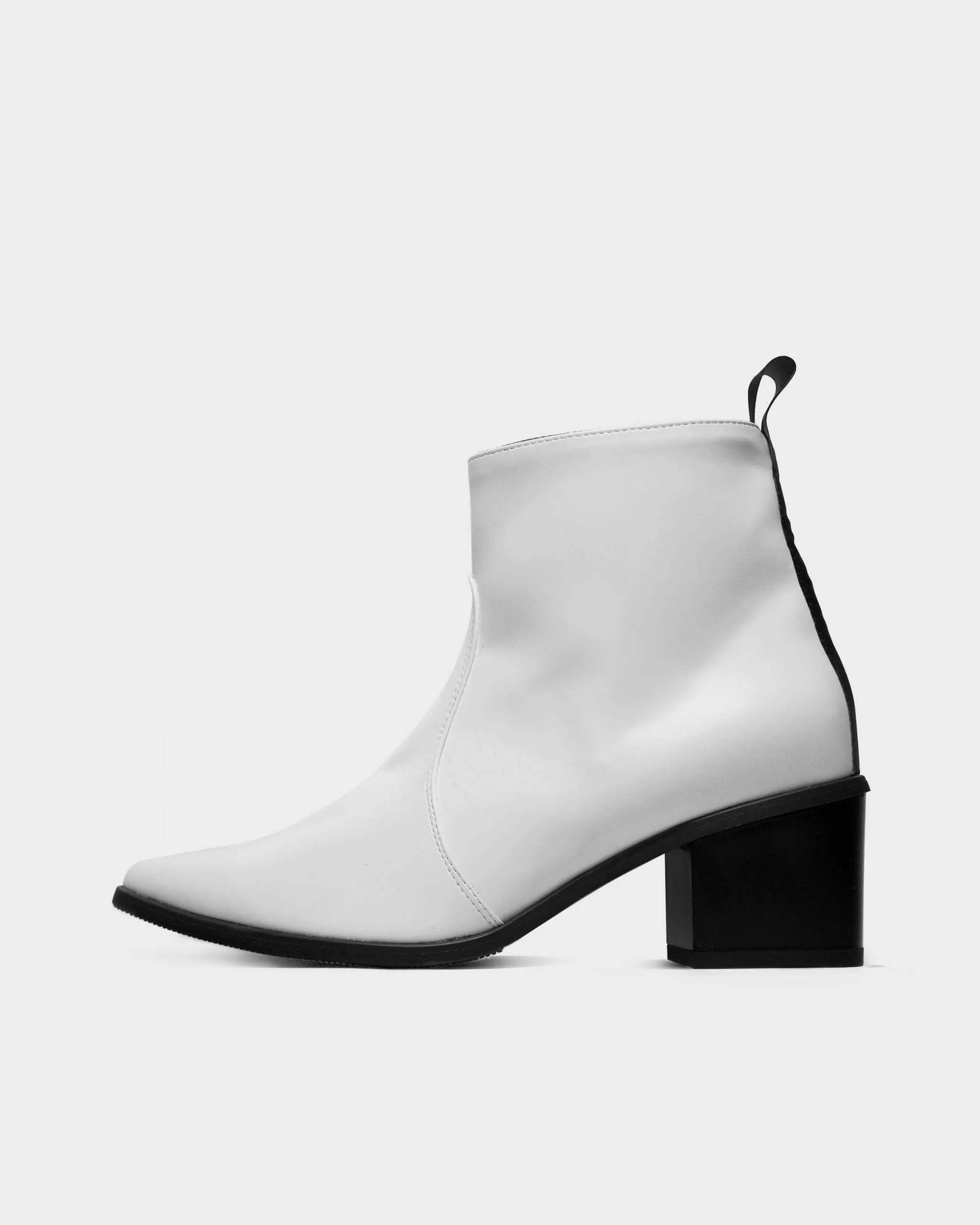 Bottes chelsea véganes en cuir de cactus Desserto® Swan No.1 | Blanc