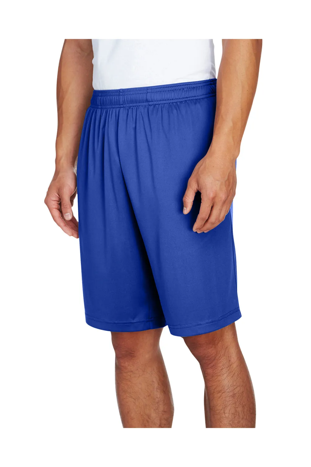 Short de performance évacuant l'humidité Team 365 pour hommes avec poches - Bleu royal