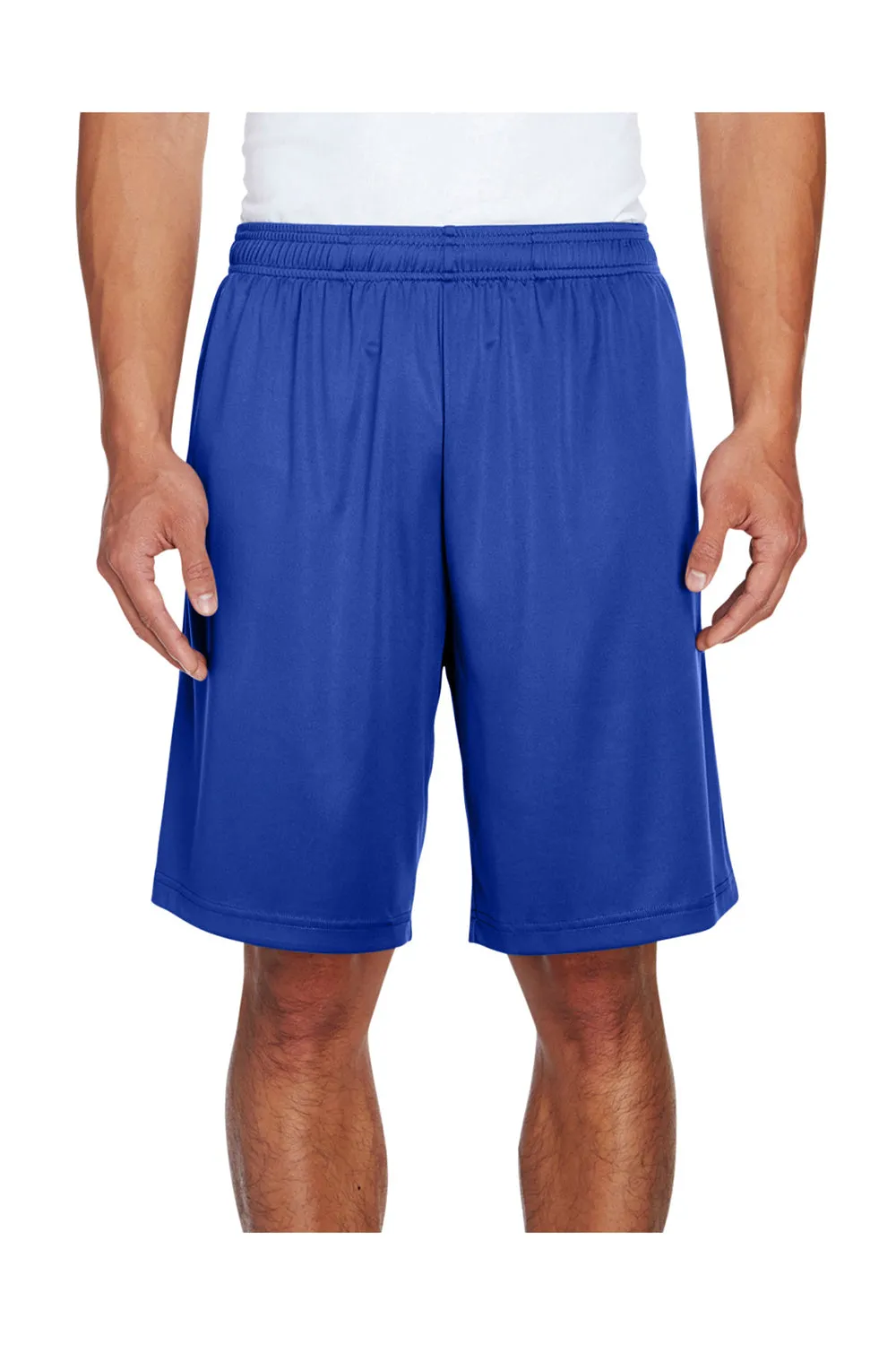 Short de performance évacuant l'humidité Team 365 pour hommes avec poches - Bleu royal