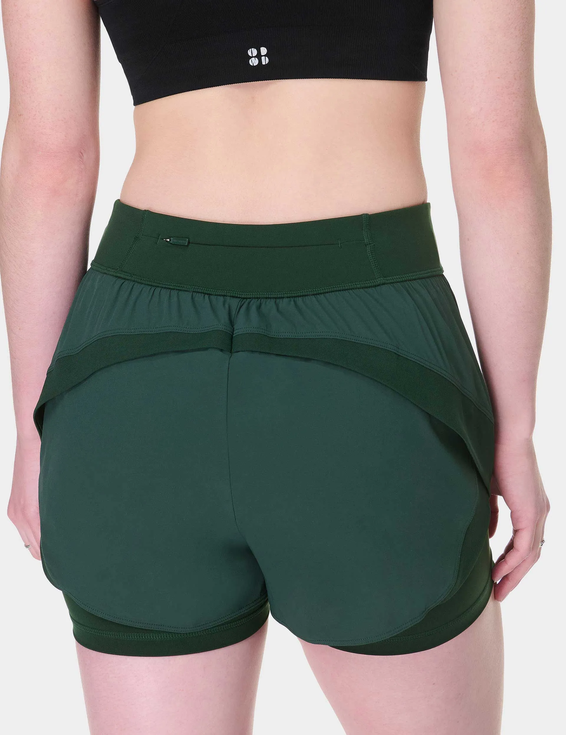 Short de Course Tempo - Vert Cèdre