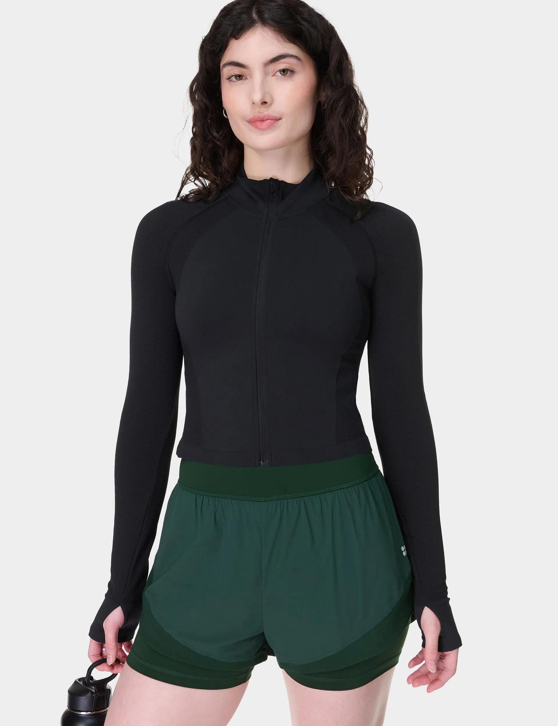 Short de Course Tempo - Vert Cèdre