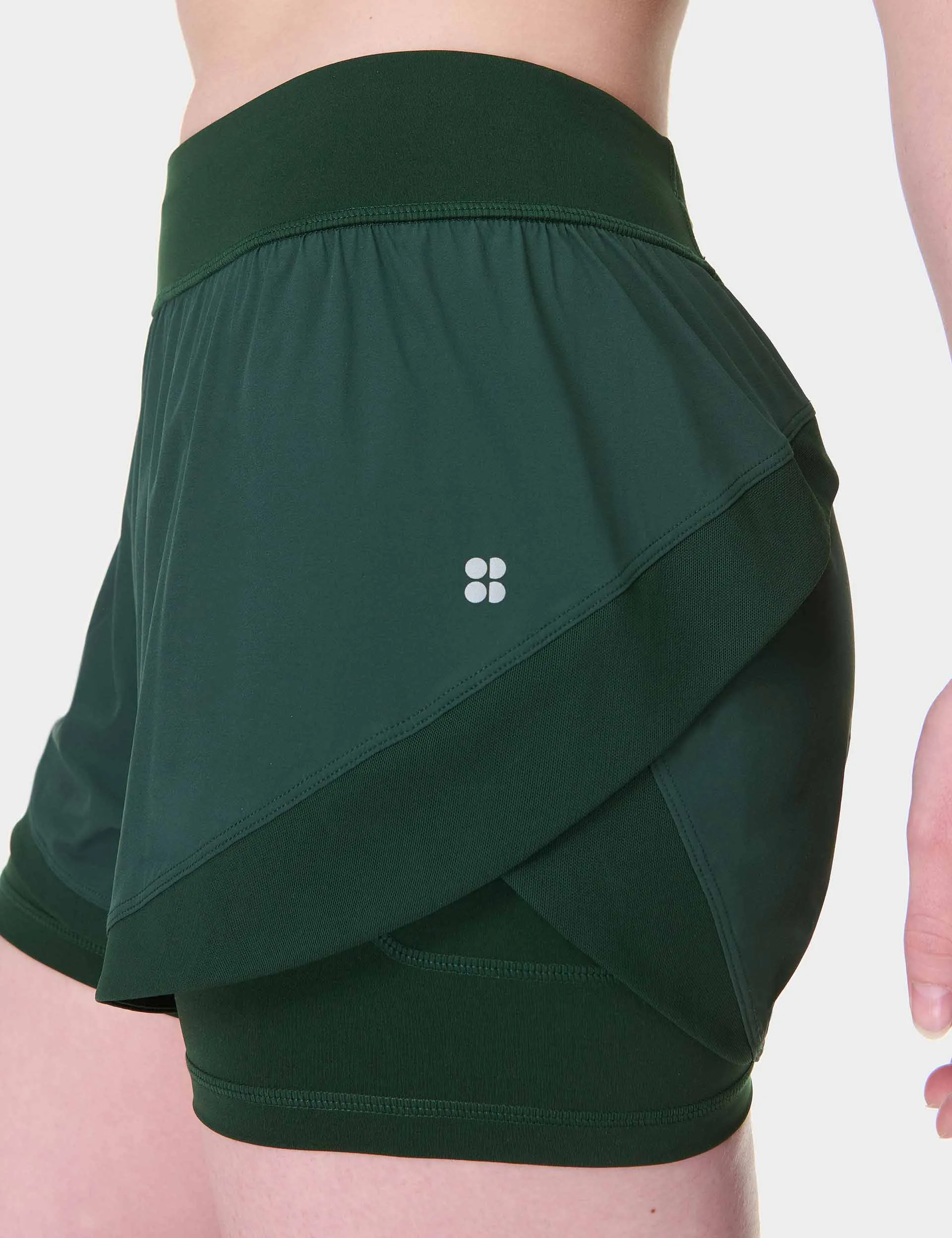 Short de Course Tempo - Vert Cèdre