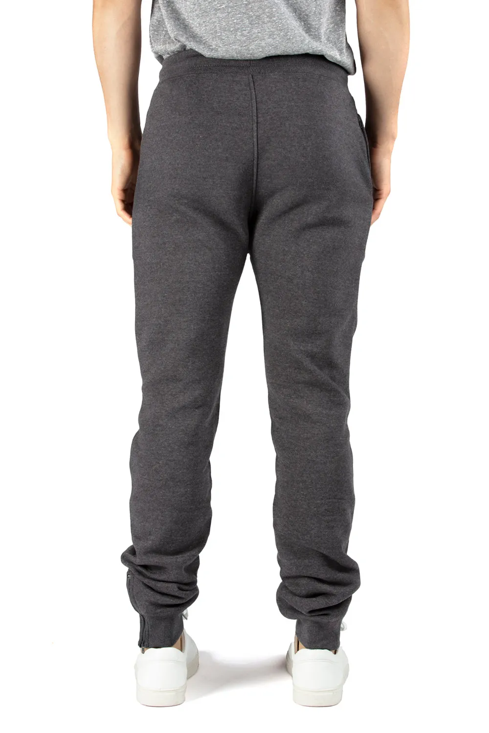 Threadfast Apparel Pantalon de survêtement ultime pour hommes avec poches - Gris charbon chiné
