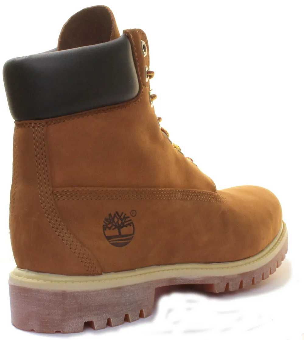 Bottes Timberland 6 Inch en couleur rouille pour chaussures Timberland