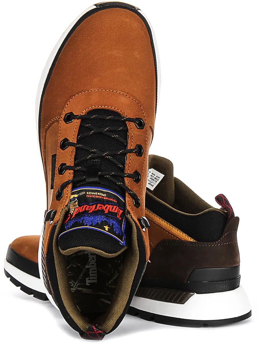 Chaussures Timberland Field Trekker Mid A6Dkn en Marron Noir pour Homme Timberland