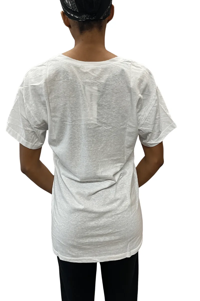 T-shirt à poches effet slub