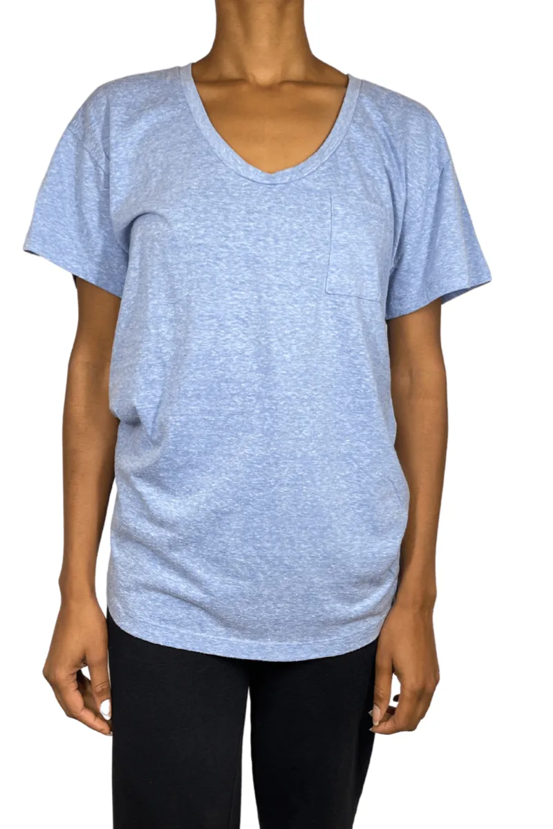 T-shirt à poches effet slub