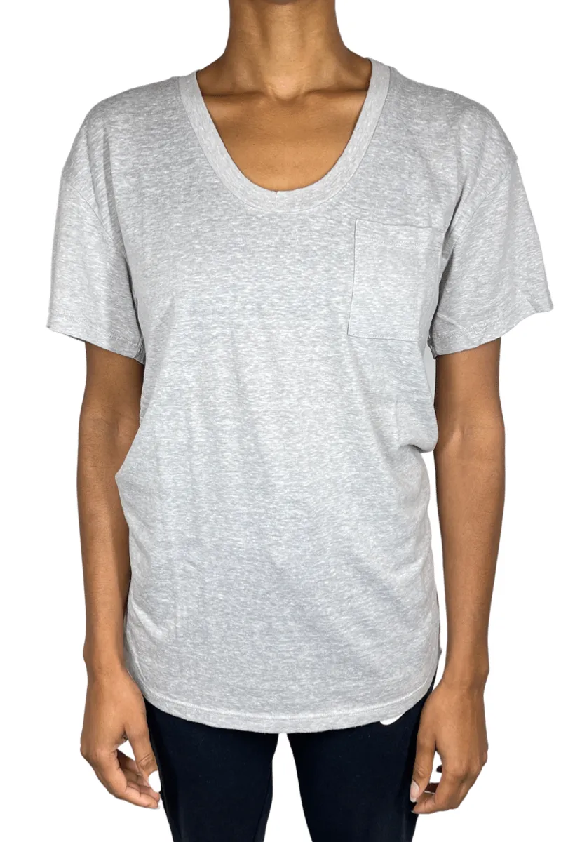 T-shirt à poches effet slub