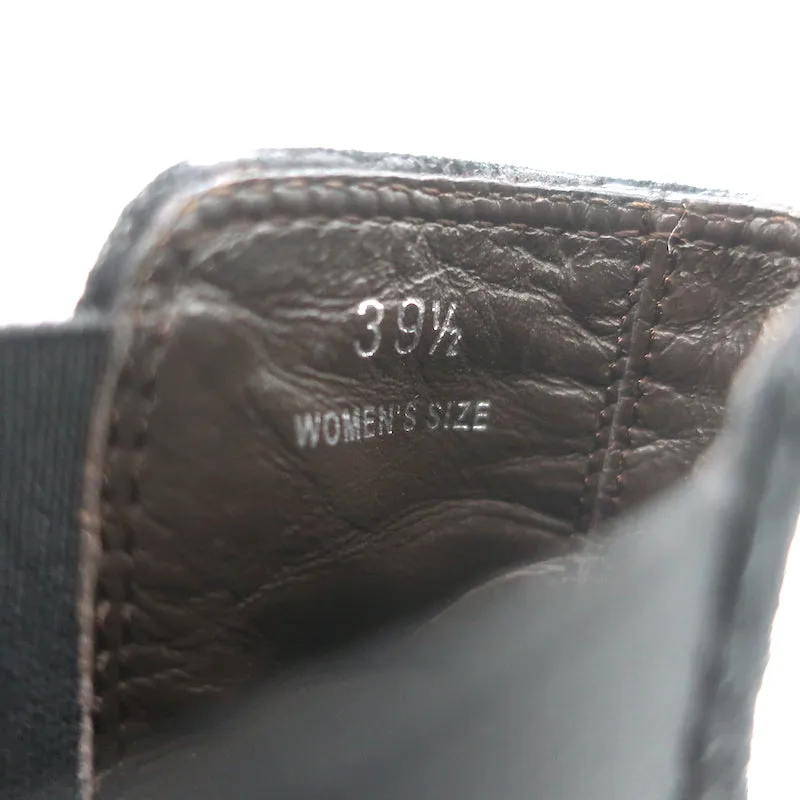 Bottes Chelsea Wingtip Tod's en Suède Noir Taille 39.5 Bottes à Cheville à Talon Haut