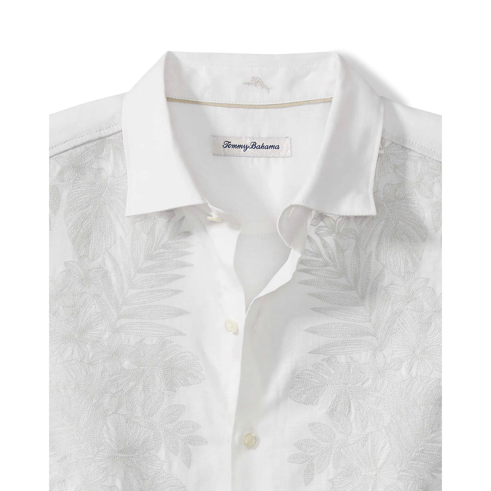 Tommy Bahama Chemise de sport en lin pour homme Down The Isle - Blanc Vêtements Tommy Bahama