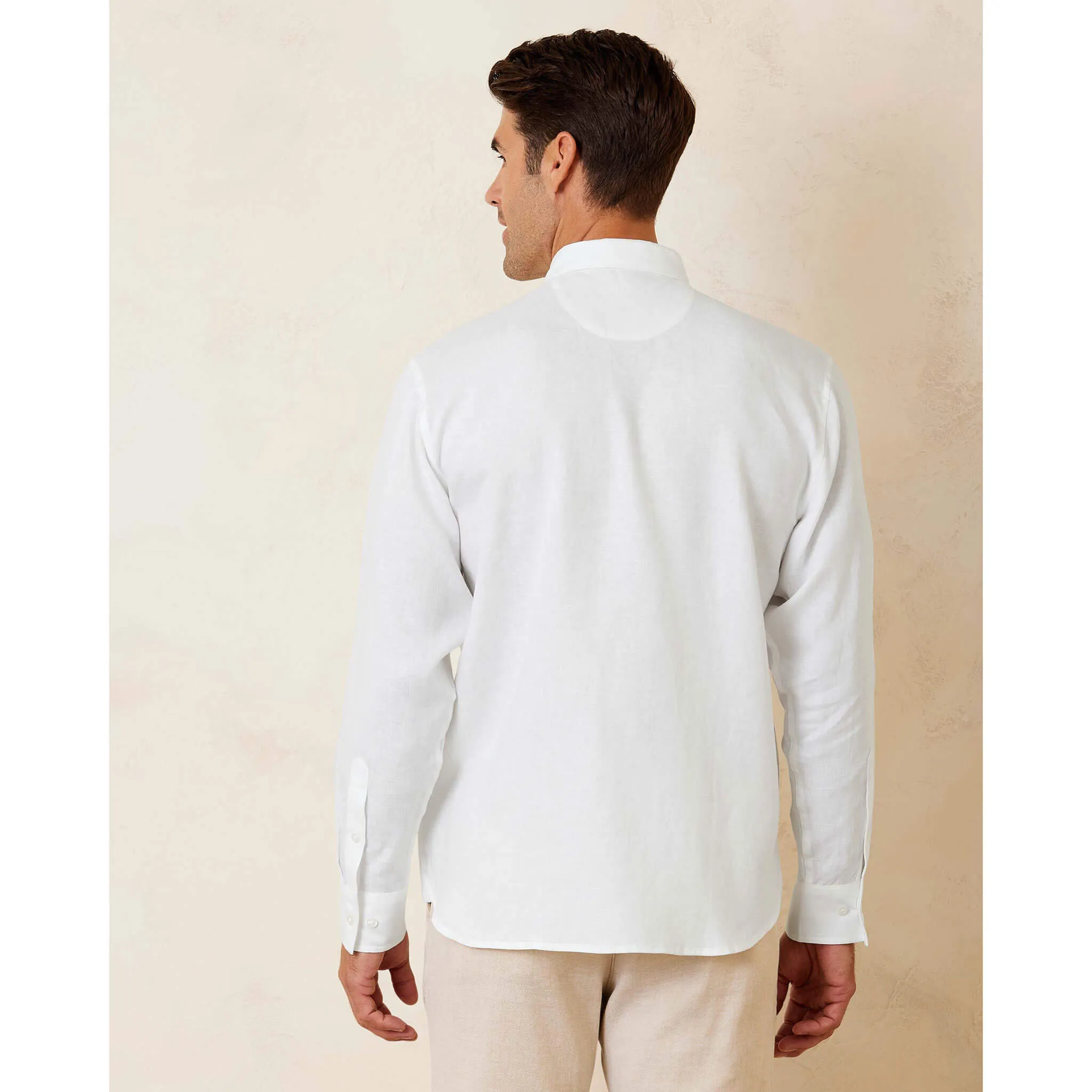 Tommy Bahama Chemise de sport en lin pour homme Down The Isle - Blanc Vêtements Tommy Bahama