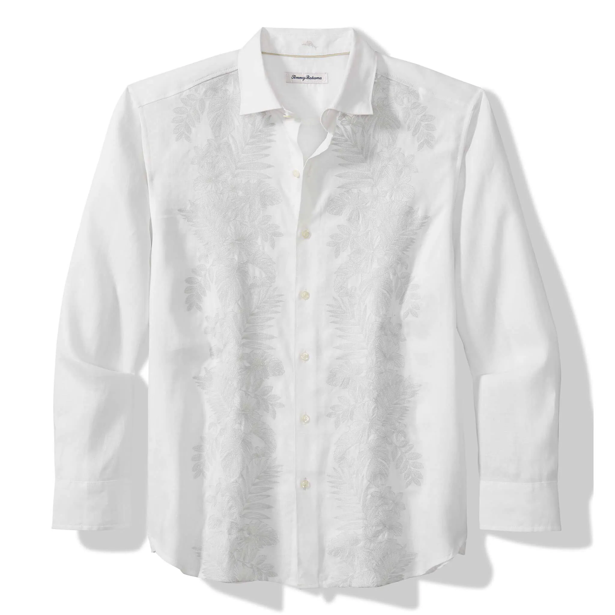 Tommy Bahama Chemise de sport en lin pour homme Down The Isle - Blanc Vêtements Tommy Bahama