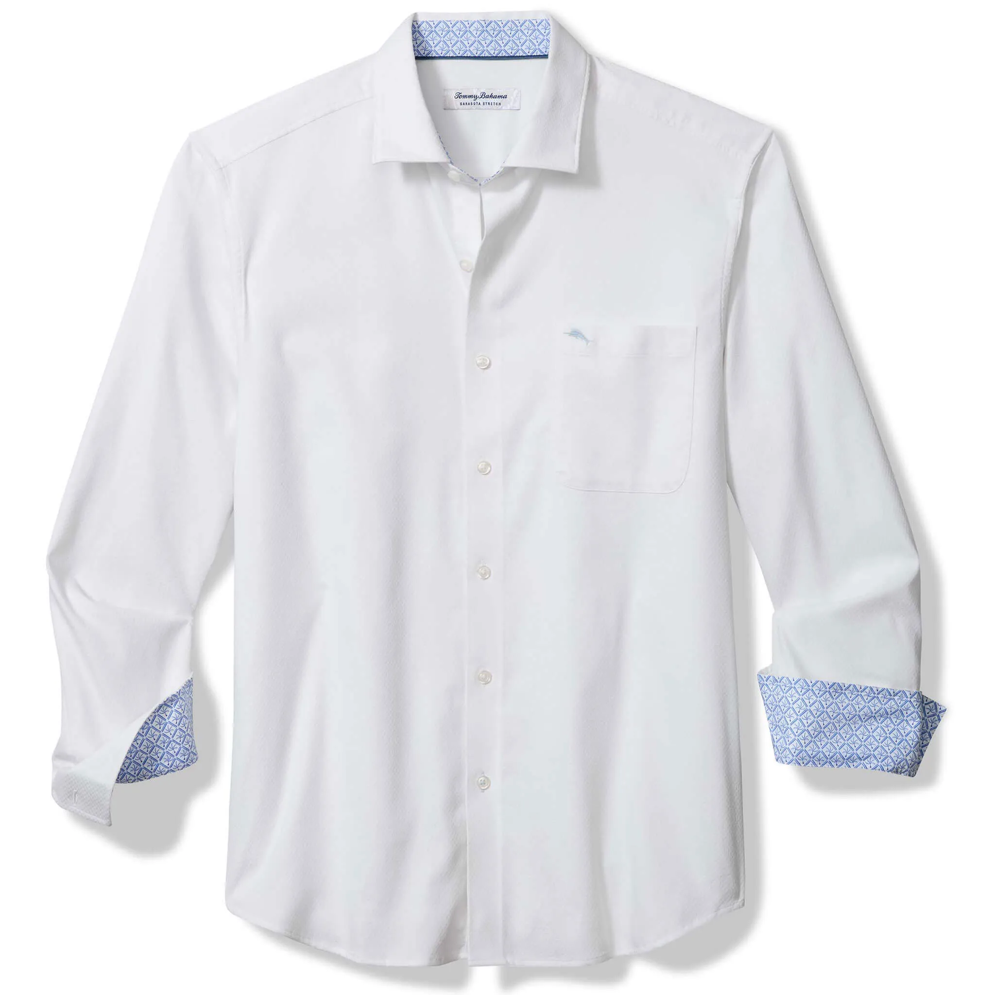 Tommy Bahama Chemise sport stretch IslandZone Sarasota pour homme - Côte Ventura Blanc Homme Tommy Bahama