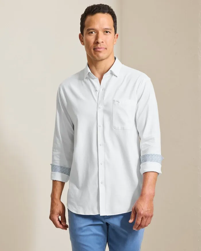 Tommy Bahama Chemise sport stretch IslandZone Sarasota pour homme - Côte Ventura Blanc Homme Tommy Bahama