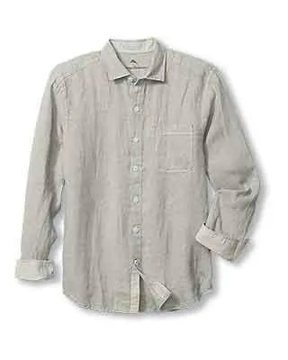 Tommy Bahama Chemise de sport en lin à manches longues Paradise Breezer pour homme - Naturel Tommy Bahama