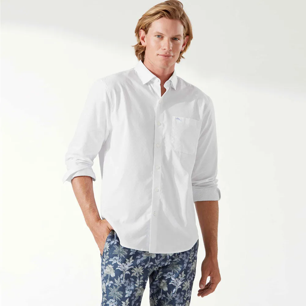 Tommy Bahama Chemise sport stretch Ventura à rayures de Sarasota - Blanc Vêtements Tommy Bahama