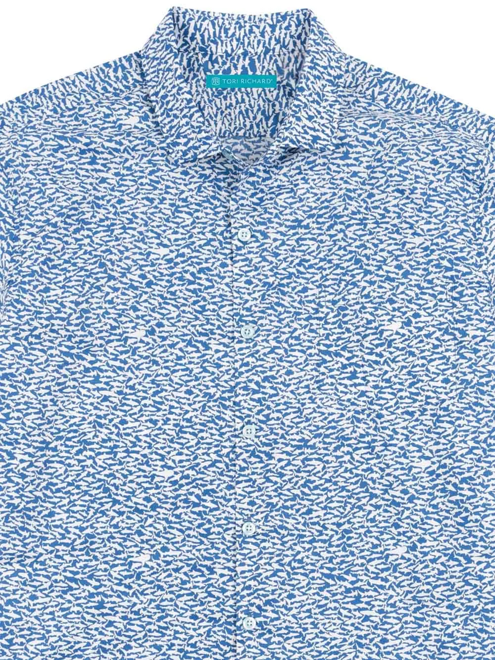 Tori Richard Chemise Camp en Coton Shark Lawn - Marina Tori Richard Vêtements