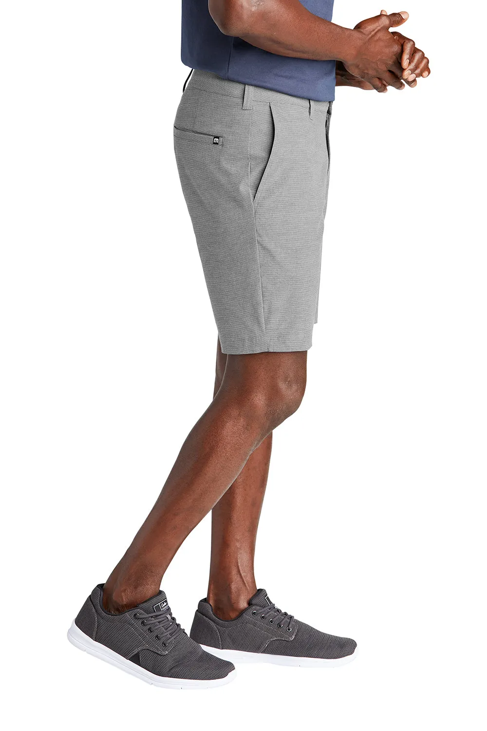 TravisMathew Shorts Homme El Dorado Résistants aux Plis avec Poches - Gris Clair