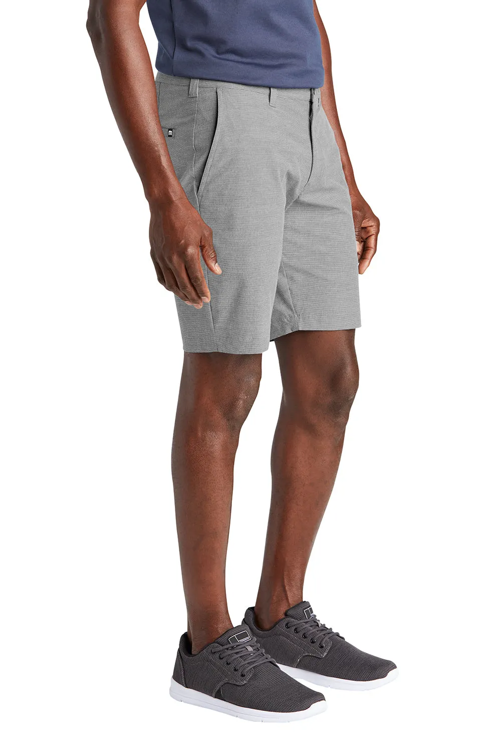 TravisMathew Shorts Homme El Dorado Résistants aux Plis avec Poches - Gris Clair