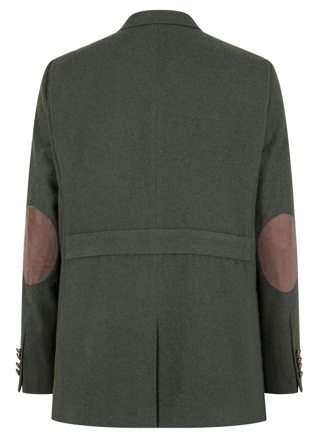 Veste en tweed avec coudière de chasse