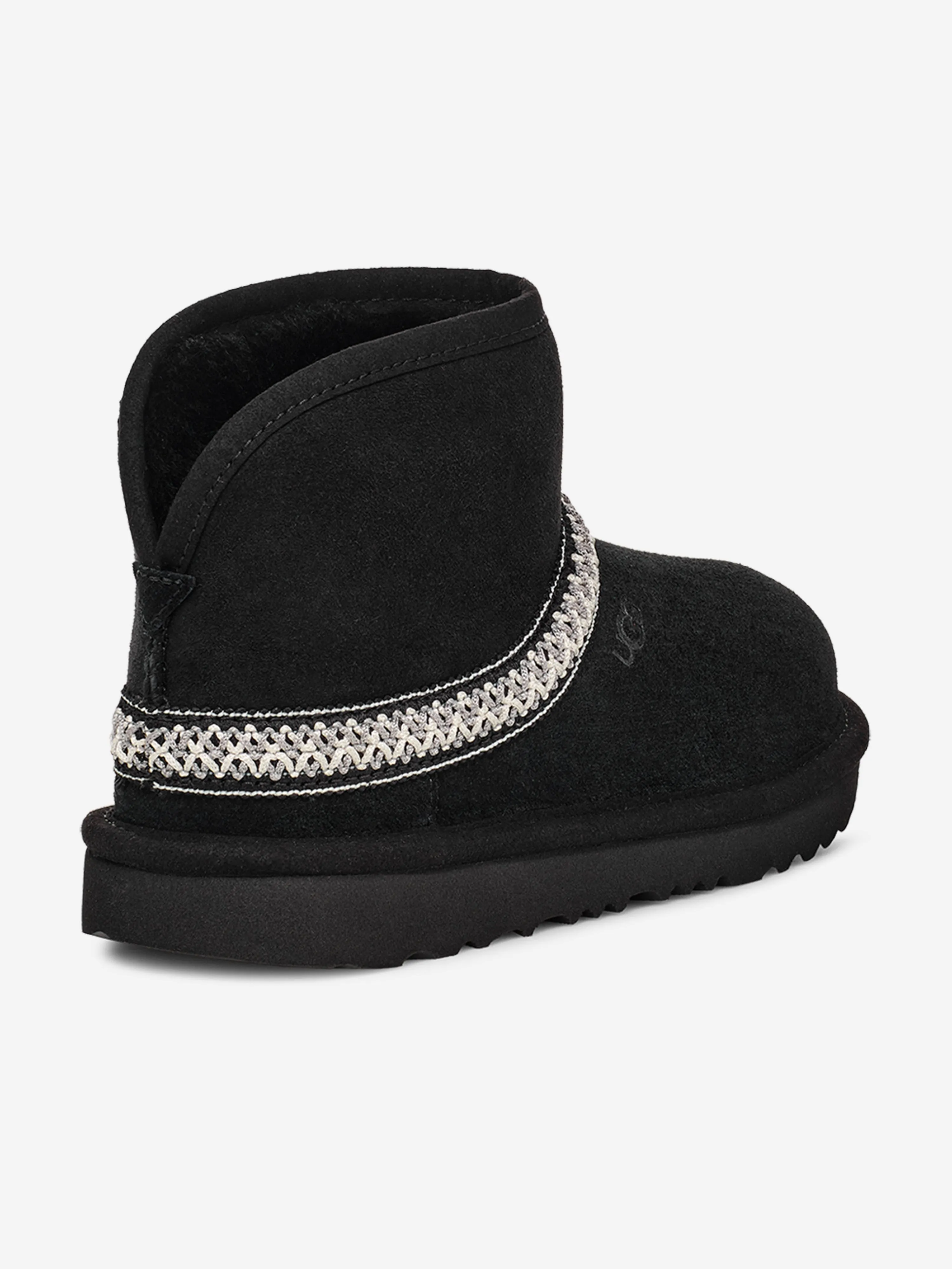 UGG Kids Classic Mini Bottes Croissant en Noir