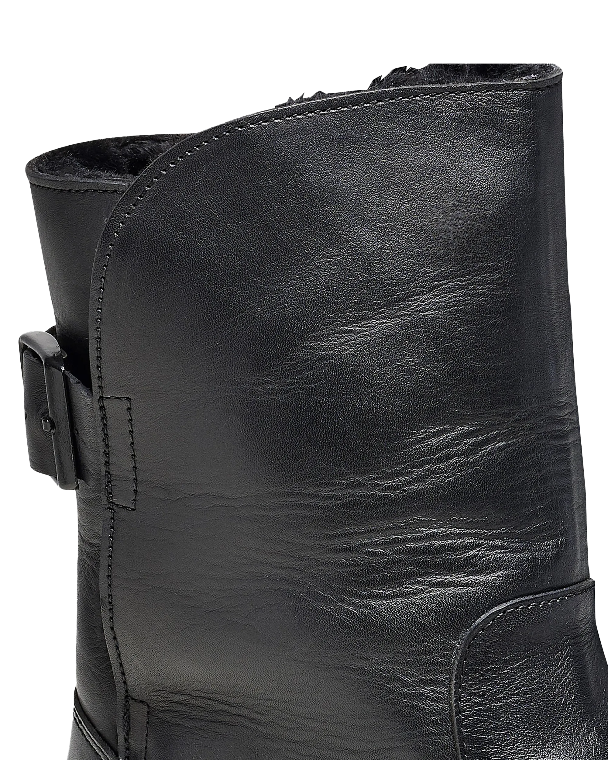 Bottes Uppsala en Cuir Naturel Noir